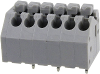 Degson DG250 3.5 04P 11 00AH 1 Veerkrachtklemblok 0.82 Mm² Aantal polen 4 Grijs 1 stuk(s)