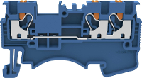 Degson DS1.5 TW 01P 12 00A(H) Doorgangsklem Push In klem Blauw 1 stuk(s)