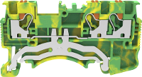 Degson DS1.5 TW PE 01P 1C 00A(H) Aardingsklem Push In klem Groen, Geel 1 stuk(s)