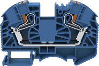 Degson DS16 01P 12 00 A(H) Doorgangsklem Push In klem Blauw 1 stuk(s)