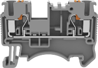 Degson DS2.5 01P 11 00A(H) Doorgangsklem Push In klem Grijs 1 stuk(s)