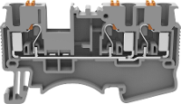 Degson DS2.5 TW 01P 11 00A(H) Doorgangsklem Push In klem Grijs 1 stuk(s)