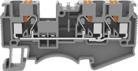 Degson DS4 TW 01P 11 00A(H) Doorgangsklem Push In klem Grijs 1 stuk(s)