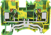 Degson DS6 PE 01P 1C 00 A(H) Aardingsklem Push In klem Groen, Geel 1 stuk(s)