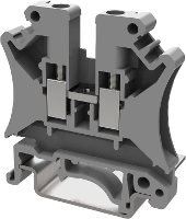 Degson PC4 01P 11 00AH 1 Doorgangsklem 6.2 Mm Schroeven Grijs 1 stuk(s)
