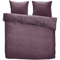 Dekbedovertrek Amelie velvet   paars   240x200/220 cm   Leen Bakker