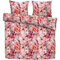 Dekbedovertrek Rosa velvet   roze   200x200/220 cm   Leen Bakker
