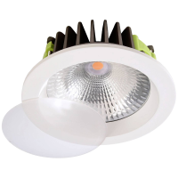 Deko Light 565183 COB 170 LED inbouwlamp Energielabel: G (A   G) COB LED LED vast ingebouwd 25.60 W Verkeerswit (RAL 9016)
