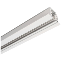 Deko Light 710071 D Line Einbaustromschiene mit Flügel 1m 230V railsysteemcomponenten Stroomrail 3 fasig Wit