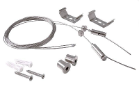 Deko Light 930071 930071 Touwophanging Zilver grijs