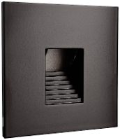 Deko Light Abdeckung eckig schwarz Stufe für Alwaid 930487 Afdekking Zwart