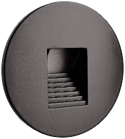 Deko Light Abdeckung rund schwarz Stufe für Alwaid 930499 Afdekking Zwart