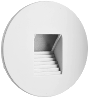 Deko Light Abdeckung rund weiß Stufe für Alwaid 930497 Afdekking Wit (RAL 9016)