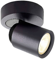Deko Light Librae Round I Plafondopbouwarmatuur GU10 50 W Diepzwart (RAL 9005)