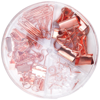 Deli 1 Stuk Kantoorbenodigdheden Set Roestvrij Staal Metalen Papierklem Push Pin Bulldogklemmen Multifunctionele Duimspi