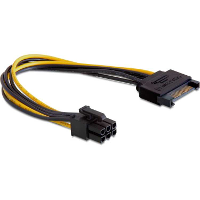 DeLOCK 15 Pin SATA > 6 Pin PCIe adapter