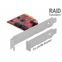 DeLOCK 2 port SATA PCI Express Card with RAID 1 raid kaart