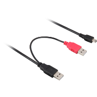 DeLOCK 2x USB A 2.0 Male > USB mini 5 Pin splitterkabel