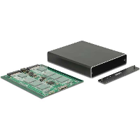 DeLOCK 2x M.2 Key B SATA > SuperSpeed USB 10 Gbps (USB 3.1 Gen 2) met RAID externe behuizing