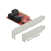 DeLOCK 6 Port SATA PCIe Express x4 card   Low Profile controller