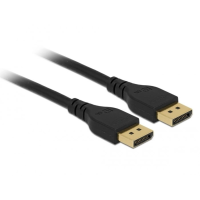 Delock 85910 DisplayPort kabel DisplayPort Aansluitkabel DisplayPort stekker 2 m Zwart 8K UHD, Vergulde steekcontacten, Afgeschermd (drievoudig)