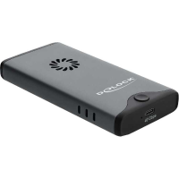 DeLOCK Externe M.2 NVMe SSD behuizing USB C 40 Gbps met RGB externe behuizing