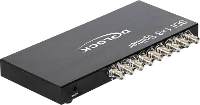 Delock 93253 8 poorten SDI splitter Met metalen behuizing 1920 x 1080 Pixel Zwart