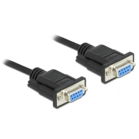 Delock Aansluitkabel Serieel [1x RS232 bus   1x RS232 bus] 0.5 M Zwart