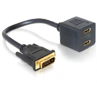 DeLOCK Adapter DVI 25   2x HDMI