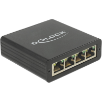 DeLOCK USB B 3.2 Gen 1 naar 4x Gigabit LAN RJ 45 adapter