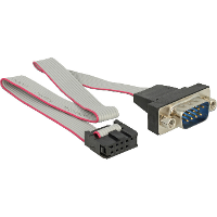 DeLOCK Cable RS 232 Serial pin header female naar DB9 male kabel