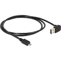 DeLOCK USB A 2.0 Male 90° > Micro USB male kabel