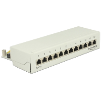 DeLOCK Desktop patchpaneel 12 Port Cat.6