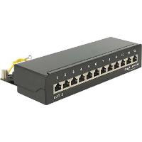 DeLOCK Desktop patchpaneel 12 Port Cat.6 Patchpaneel