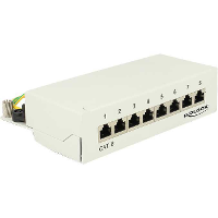 DeLOCK Desktop patchpaneel 8 Port Cat.6 Patchpaneel