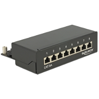 DeLOCK Desktop patchpaneel 8 Port Cat.6A