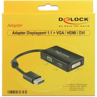 DeLOCK DisplayPort 1.2 Naar VGA/HDMI/DVI adapter