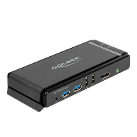 DeLOCK DisplayPort 1.4 KVM Switch, 8K 60Hz, USB 3.2 Gen 1, Audio kvm switch
