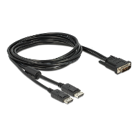 DeLOCK DMS 59 > 2 x DisplayPort Kabel adapter