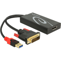 Adapter DVI male > Displayport 1.2 Female