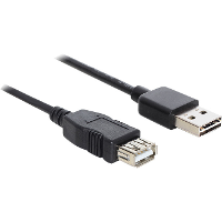 DeLOCK EASY USB A 2.0 Male > USB A 2.0 Female verlengkabel