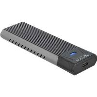 DeLOCK Externe USB Type C combo behuizing voor M.2 NVMe PCIe of SATA SSD externe behuizing