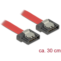Delock HDD Aansluitkabel [1x SATA bus 7 polig   1x SATA bus 7 polig] 0.30 M Rood