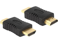 Delock 65508 HDMI Adapter [1x HDMI stekker   1x HDMI stekker] Zwart Vergulde steekcontacten 0 mm