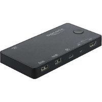 DeLOCK HDMI / USB C KVM Switch 4K 60 Hz met USB 2.0 Kvm switch