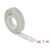 Kabelbinder Klett Rolle 1m Gy