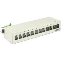 DeLOCK Keystone Desktop Patch Panel 12 Port