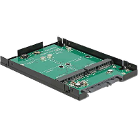 DeLOCK Konvert. SATA 22P>2x mSATA+ Raid adapter