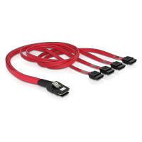 DeLOCK MiniSAS SFF 8087 36 pin naar 4x 7 pin SATA adapter