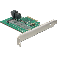 DeLOCK PCI Express Card > 1 x internal NVMe M.2 PCIe / 1 x internal SFF 8643 NVMe controller